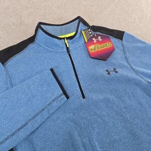 Under Armour ColdGear Infrared Pullover Mens Sz XL Quarter Zip Athletic Sweater